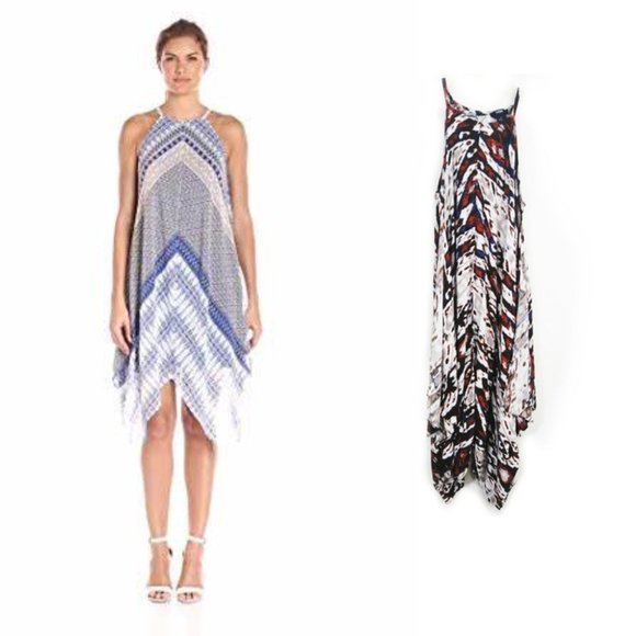 MSK Dresses & Skirts - MSK handkerchief aztec print dress small
